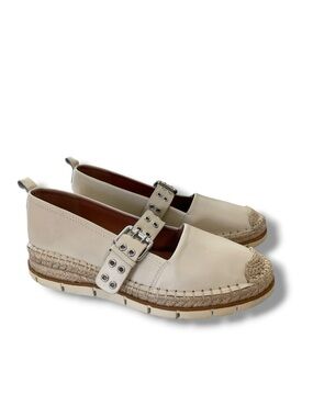 MIA Limited Edition Valri Leather Espadrille Mary Jane with Buckle Strap Size 9